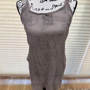 Gray Women's Sheer Slip